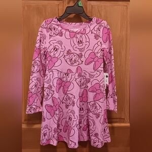 NWT  Pink Disney Minnie Mouse Dress Girls Size: 5t